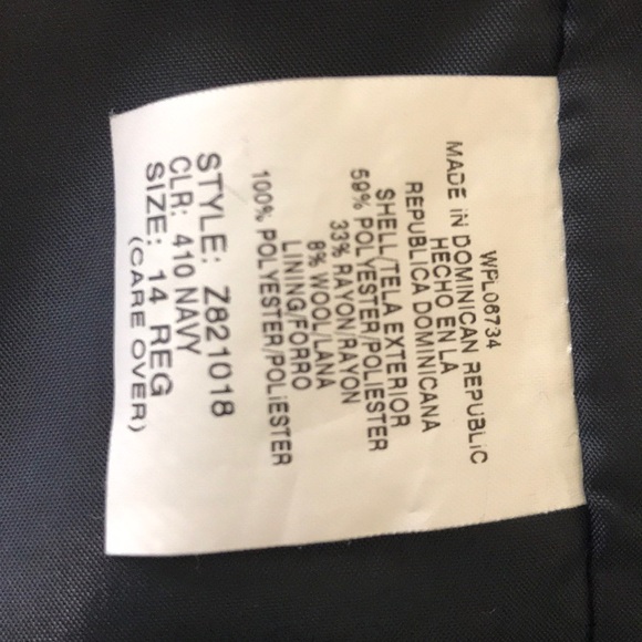 Boys blue blazer with gold button detail. - Picture 5 of 5